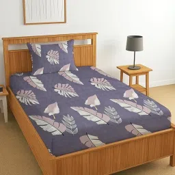 180 TC Cotton Single Floral Flat Bedsheet-image-62