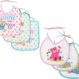 Baby Bibs Pack of 6| Bibs for new born baby Cotton Combo Bibs (Multi) (MDBB_13)-image-39