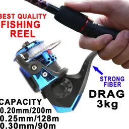 FISHING REEL DRAG 3kg STRONG FIBER BODY CAPACITY 0.20/200,0.25/128,0.30/90-image-68