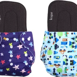 Print Reusable Cloth Diapers + Insert Pad Washable 100% Absorption 0-3 yrsBSSTF4-10
