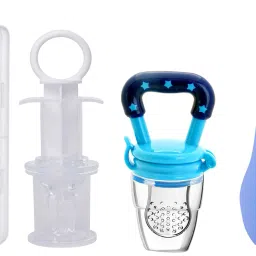 Baby Fruit Nose Suction | Baby Smart Medicine Dropper & Baby Fruit Nibbler Teether and Feeder-image-49