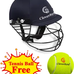 Cricket Full Size Navy Blue Practice Helmet for Men & Boys With Free Tennis Ball Cricket Helmet-picture-4