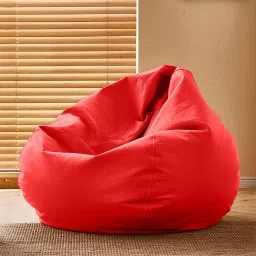 XXXL CloudBean Bean Bag Sofa , Red Teardrop Bean BagWith Bean Filling-32