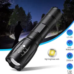 power style Small Sun Tiny Torch, Mighty Light: 5 Modes, Rechargeable Torch image 3