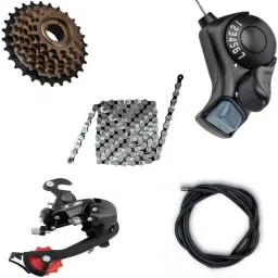 7 Speed Gear Set for Cycles New Design Bicycle 7 Speed Gear Set Combo of 5 Items Mountain Bike, Road Bicycle, Racing Bike Wheel-8