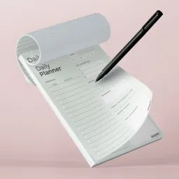 Daily Planners Undated 120 GSM Tear-Off Planning Sheets, Checklist Productivity A5 Note Pad Multi-Sectional 50 Pages-image-3