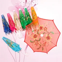 Laddu Gopal Designer Chhata with Sequins Umbrella-image-54
