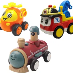 Unbreakable Four-Wheel Drive Friction Powered Diecast Toy Set-E103-5