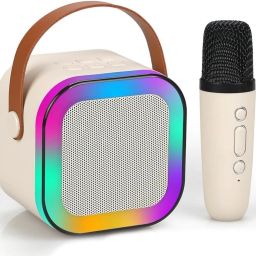 ME&U MINI BOOST MUSIC With wireless Mic & Voice Changing Effects LED Bluetooth 10 W Bluetooth Home Audio Speaker-1