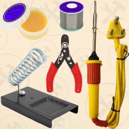 5 Tool Soldering Iron Kit with Wire,Flux and Other Utility Tools for Repairs 25 W Simple-image-30