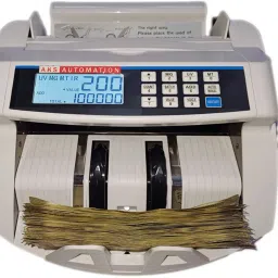 AKS AUTOMATION MULTI-FUNCTION LCD Display Money Counter Counterfeit Detector UV, IR, MT & MG Note Counting Machine image 3