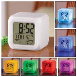 seahaven Digital Multicolor Clock image 4