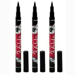 high quality waterproof liquid-eye liner 36H no smudge suitable for contact lens users (Deep black) 9 ml-image-2