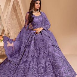 Embroidered Semi Stitched Lehenga Choli-image-89