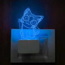 Cute Cat 3D Illusion Acrylic lamp 7 Color Changing Light Gift for Kids Table Lamp-13