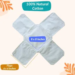 optica weaves Cotton Double Layer Roti Clothes Wrap with Flaps, Cotton Cloth for Chapati Solid Roti Square Flap Cover image 4