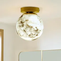 Ceiling Light, for Hallway Light Fixture Ceiling Glass Shade for Living Room Ceiling Light Ceiling Lamp-image-82