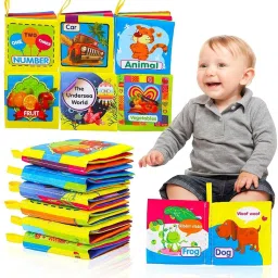 Six Themed Soft Cloth Books Sensory Toy for Babies and Toddlers Learning-17