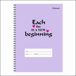 Spiral Notebook (pack of 1) A4 Notebook unruled/plain, Notebook for Students 200 Pages-3