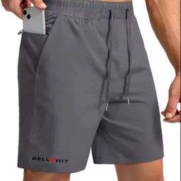 bellwit Solid Men Grey Casual Shorts-picture-16