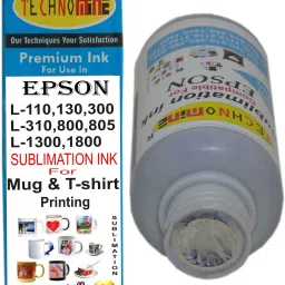 Technomine Sublimation ink Compatible for Black + Tri Color Combo Pack Ink Bottle image 4