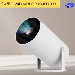 CLAIRBELL Mini HD Projector for Home 4KSupport With Built-in App Netflix/Prime/YouTubeV334 (4500 lm / 1 Speaker / Wireless / Remote Controller) Portable Projector-23