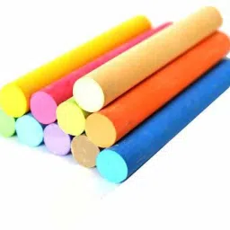 vallabh Dustless Color Chalks Limestone Slate Pencils Chalk 100pcs 1 chalk image 3