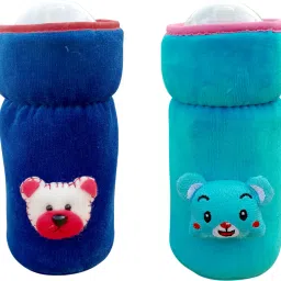 Bottle Cover for /Wide Neck Feeders Soft Plush Stretchable Baby Feeding Bottle Cover with Easy to Hold Strap-image-91