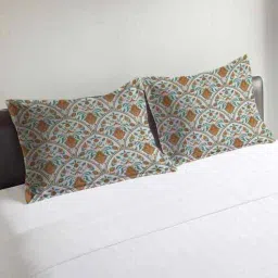 mayfair homes london Brown Cotton 27x18 Inches Pillow Covers (Set of 2)-picture-35