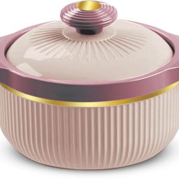 Ornate Insulated Inner Steel Casserole 2500 Pink Thermoware Casserole-image-67
