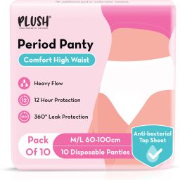 Comfort High Waist Disposable Period Panty M/L- Pack of 10 Sanitary Pad-image-44