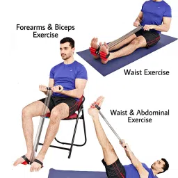 arainfit Red Double spring tummy trimmer abs exerciser Ab Exerciser image 5