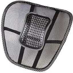 Car Seat Back Support, Mesh Lumbar Support Cushion with Massage Nodes, Black Back / Lumbar Support-image-36