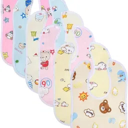 Teething Baby Bibs with Absorbent Material, Snap Closure-picture-21