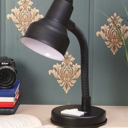 MFD HOME FURNISHING Black Solid Traditional Study Lamp-24