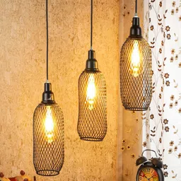 MFD HOME FURNISHING Black Iron Quirky Cluster Light-image-47