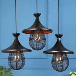 MFD HOME FURNISHING Black Iron Contemporary Cluster Lights-image-13