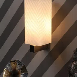 MFD HOME FURNISHING White Glass Contemporary Wall Lamp-image-31