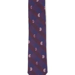 Van Heusen Men Purple & Maroon Printed Skinny Tie-picture-15
