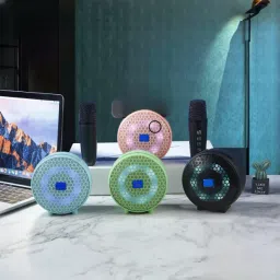 BeatBucks Mini Party Speaker With Wireless Microphone With In-Built RGB 10 W Bluetooth Party Speaker image 5