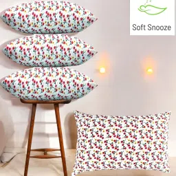 LUXURY Microfibre Floral Sleeping Pillow Pack of 4-image-48