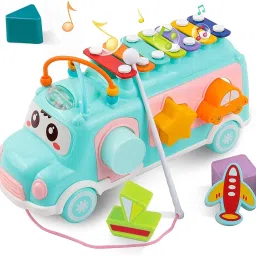 School Bus Toy, Xylophone Baby Toys with Shape Sorter Toy-picture-26