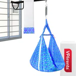 Tot baby Swing cradle with Mosquito net spring and metal Window cradle Hanger-9