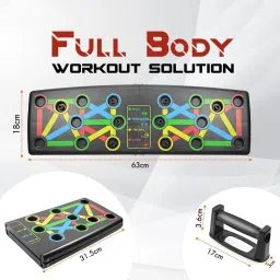 livox Pushup Rack Board And Toning tube, Ab wheel Roller With Pushup Bar. Ab Exerciser image 2