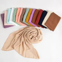 Solid Chiffon Women Multicolor Faux Turtleneck Neck Cover, Scarf, Bluetooth Scarf, Fancy Scarf, Stole-image-4