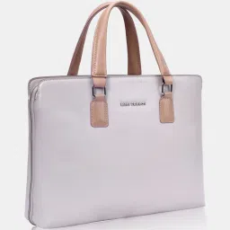 White Men & Women Sling Bag Women's Offwhite Laptop Bag-image-13