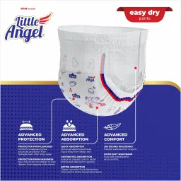 little angel Easy Dry Diaper Pants with 12 hrs absorption Large Size, 9-14 Kgs - L image 4