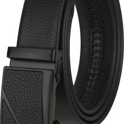 Men Casual Black Synthetic Belt-image-46