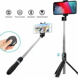 SURYAKUSH Branded Wireless Bluetooth Foldable XT-02 Mini Tripod Extendable Selfie Stick Monopod, Tripod image 3