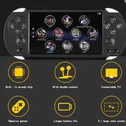 Grabit DUAL JOYSTICK MP4 PLAYER WITH 100 GAMES INCLUDED 8 GB with Mario, Contra, Racing, Shooting, AES-picture-16